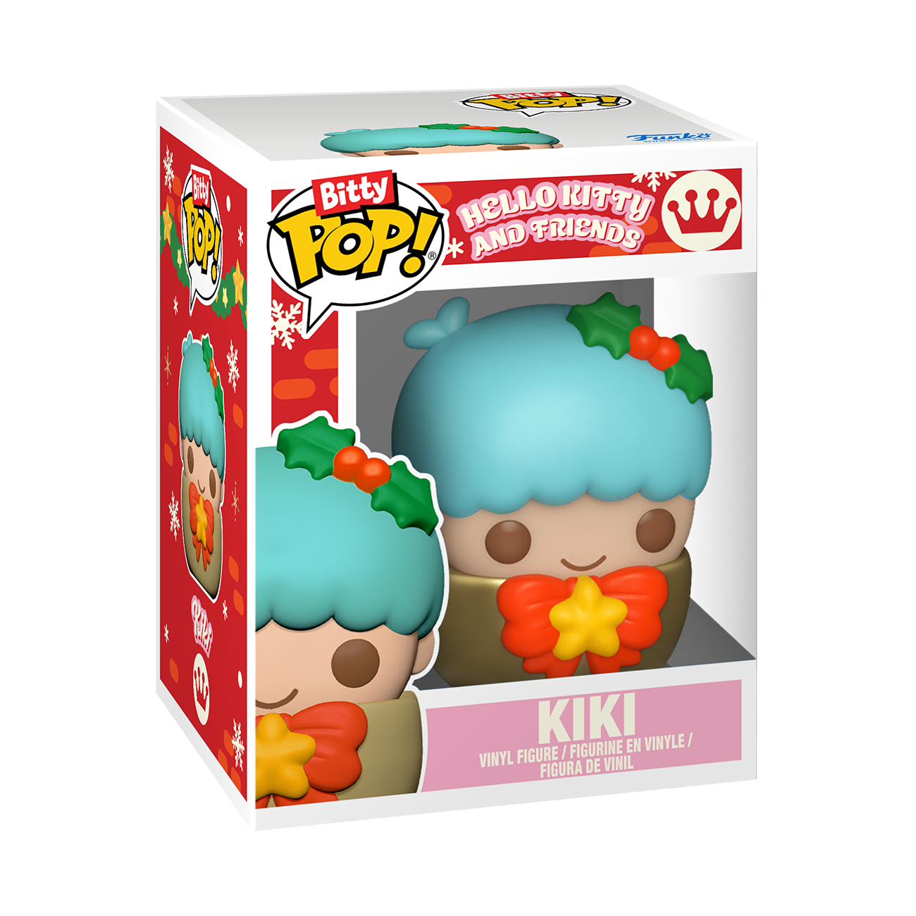 Funko Pop! Figur "Kiki" von Hello Kitty and Friends, im Weihnachtsdesign.