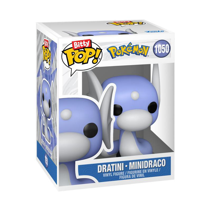 Funko Pop! Vinyl Figur von Dratini im Pokémon-Design, Nummer 1050.