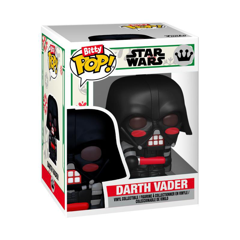 Funko Pop! Darth Vader Vinylfigur in einer Fensterbox mit Star Wars Logo.