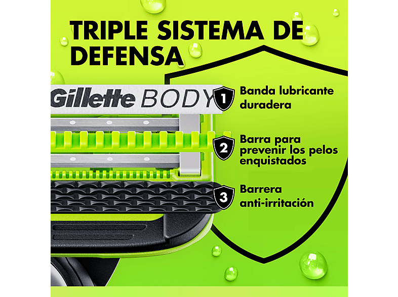 Afeitadora corporal - Gillette Labs i7 Body + Intimate, Tecnología Skinfirst, Luz LED, Wet&Dry, 3 peines, Pack con maquinilla GilletteLabs