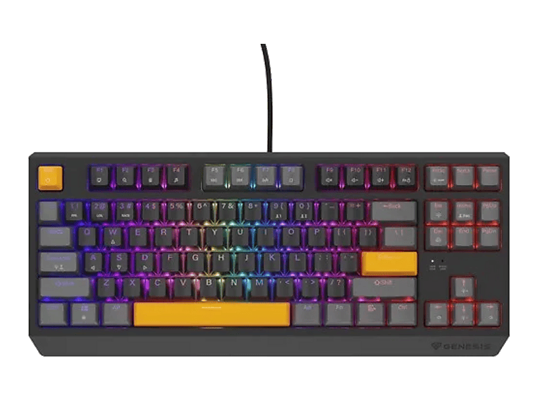 Klawiatura GENESIS Thor 230 TKL Outemu Red Czarno-szara (Anchor Gray Positive)