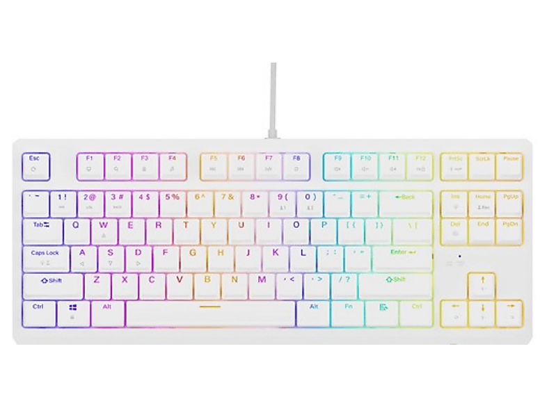 Genesis Thor 230 TKL US RGB Outemu Brown Biały