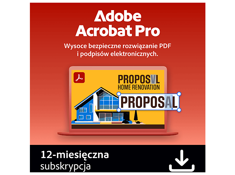 Kod aktywacyjny ADOBE Program Acrobat Pro 12 miesięcy