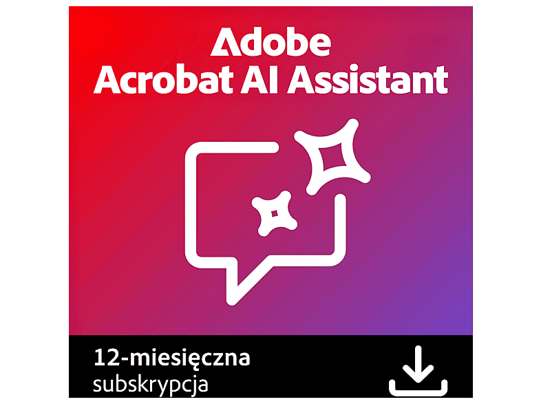 Kod aktywacyjny ADOBE Program Acrobat AI Assistant 12 miesięcy
