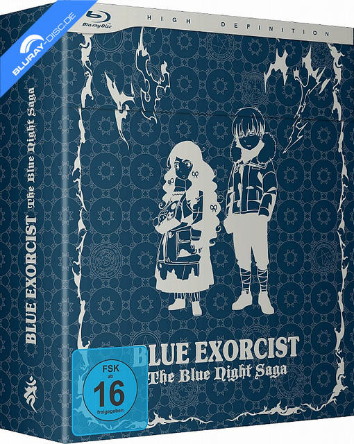 Blue Exorcist The Blue Night Saga Blu-ray Box-Set mit Anime-Figuren und FSK 16.