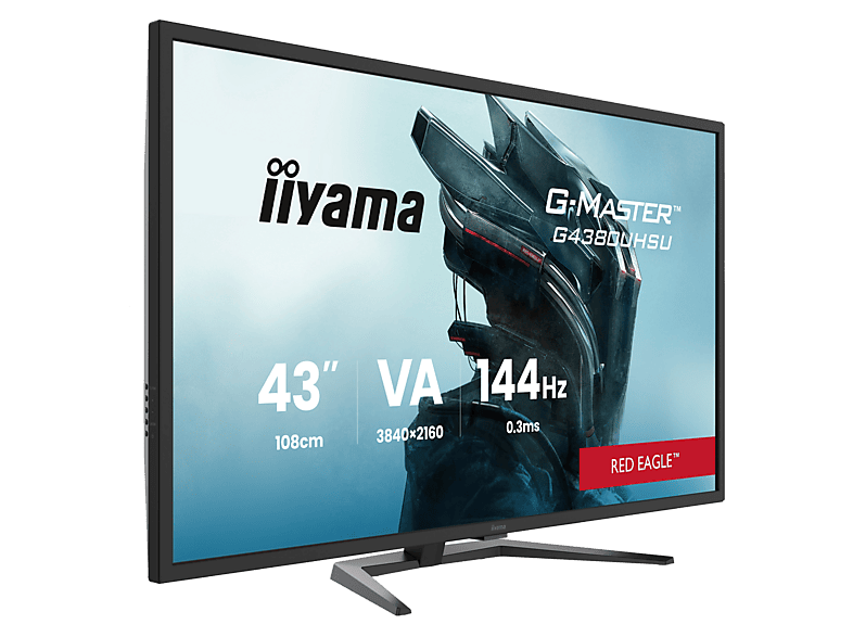 Monitor IIYAMA G-Master G4380UHSU-B2 Red Eagle 42,5 UHD 4K VA 0.3ms 144Hz Adaptive Sync Flicker free Czarny