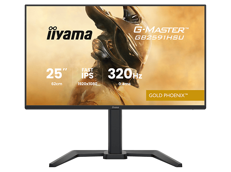 Monitor IIYAMA G-Master GB2591HSU-B1 Gold Phoenix 24,5 FHD IPS 0.4ms 320Hz G-Sync HDR10 Czarny