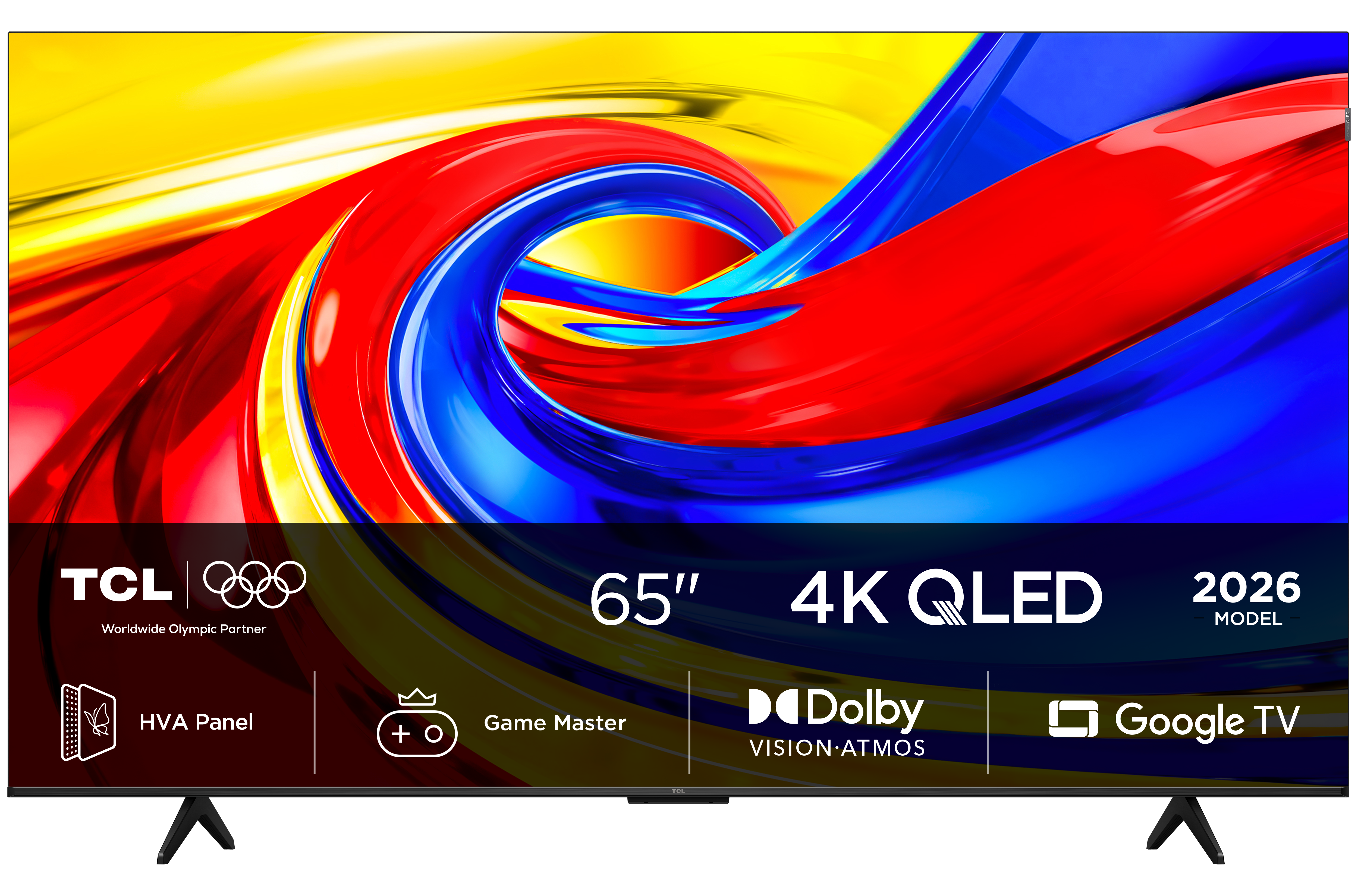 Telewizor TCL 4K QLED 65" z Google TV i Dolby Vision Atmos.