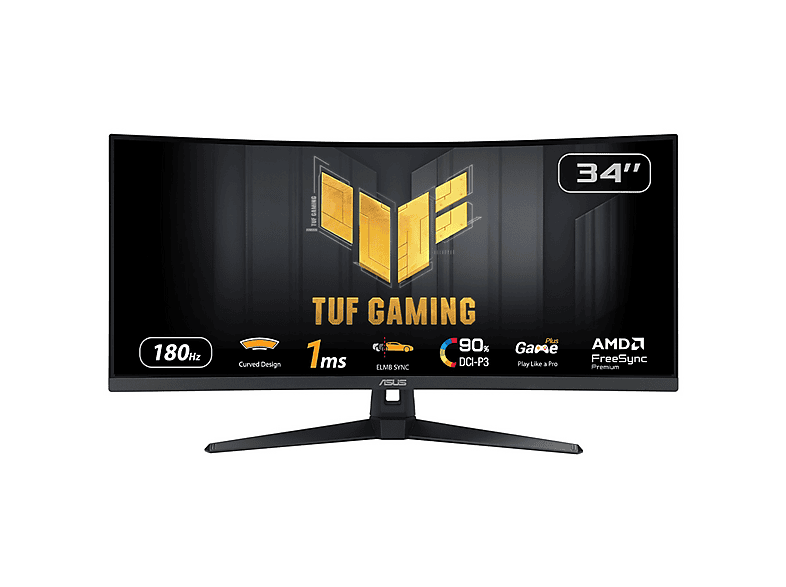 Monitor ASUS TUF Gaming VG34VQ3B 34 UWQHD VA 1ms 180Hz AMD FreeSync Premium HDR Czarny