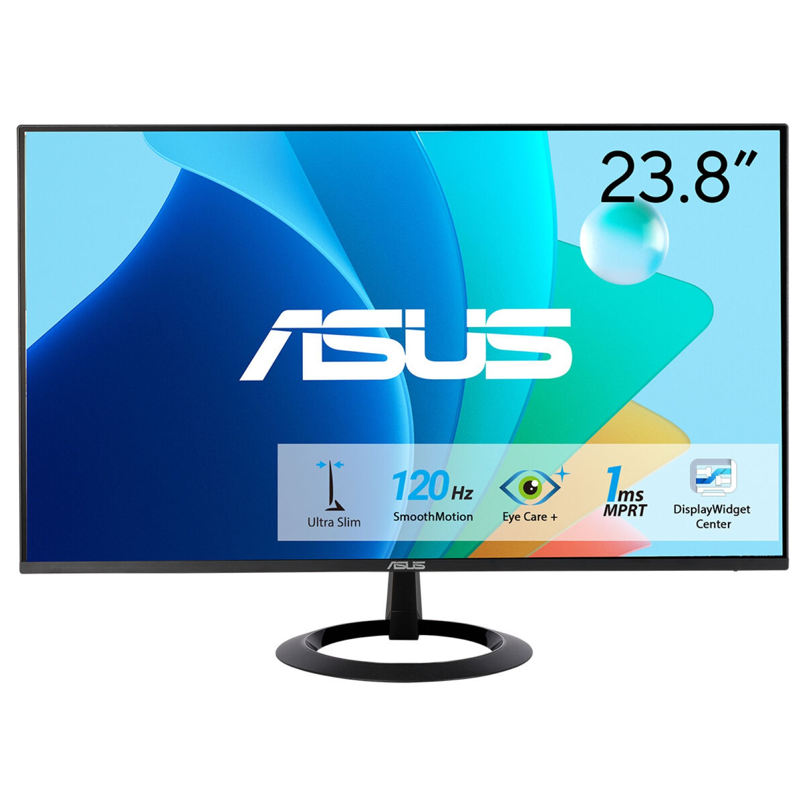 Monitor ASUS 23,8 cala z 120Hz, Ultra Slim, Eye Care+ i 1ms MPRT.
