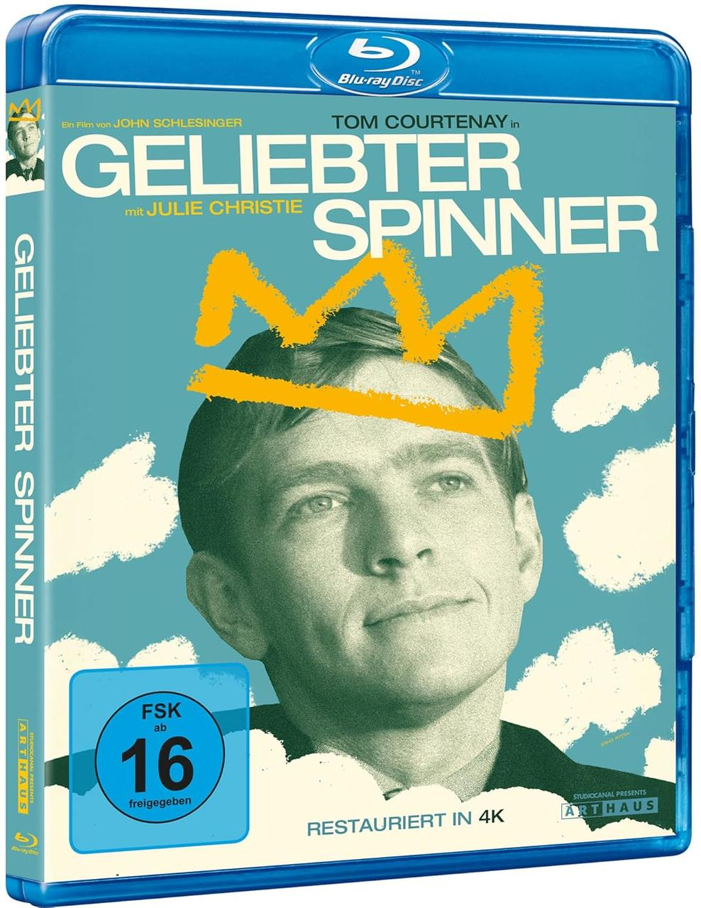 Blu-ray-Hülle mit Porträt eines Mannes mit Krone, Filmtitel und FSK-Logo.