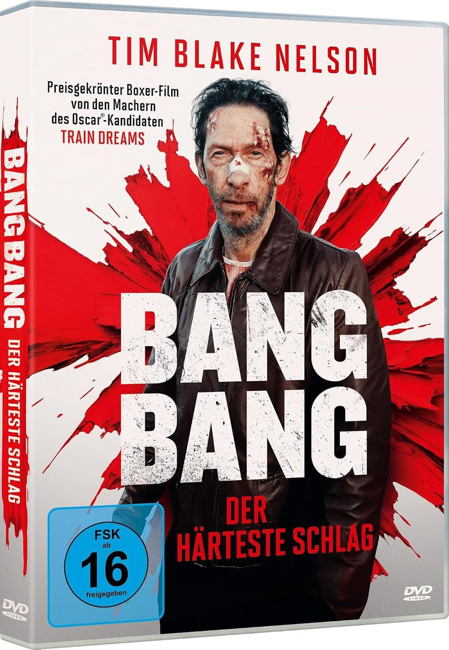 DVD-Cover mit Tim Blake Nelson, blutverschmiert, vor rotem Hintergrund.