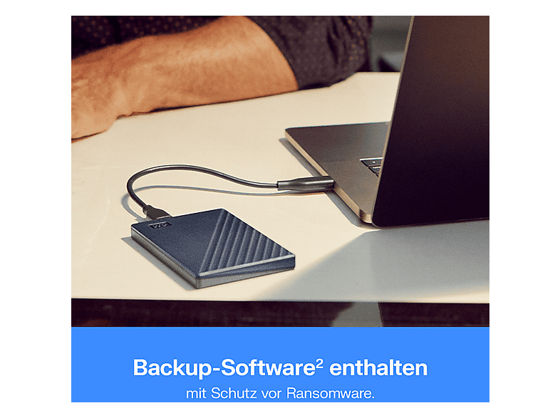 WESTERN DIGITAL 5TB WD My Passport for Mac externe Festplatte USB 3.0 (mit Software für Sicherung und Passwortschutz) Blau — Foto 5 von 5