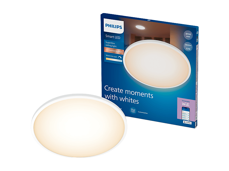 Plafonnier SuperSlim Philips Smart Lighting