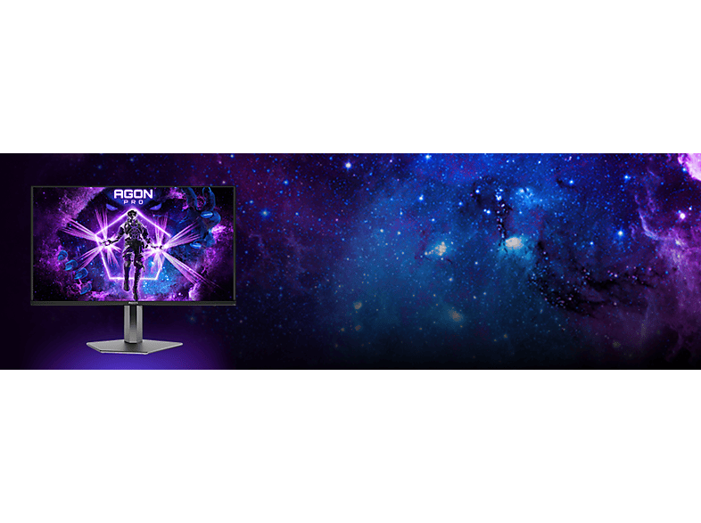 AOC AG326UZD2P 31,5 Zoll Monitor, UHD 4K, 0,03 ms Reaktionszeit, 240 Hz, Schwarz — Foto 4 von 5