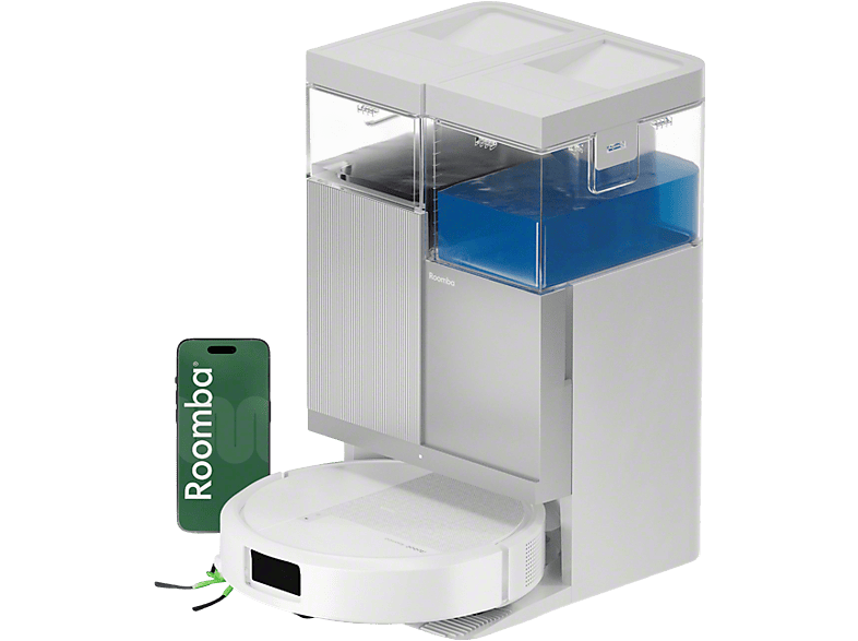iRobot Roomba® 415 Combo + AutoWash Dock Saug- und Wischroboter (Weiß)