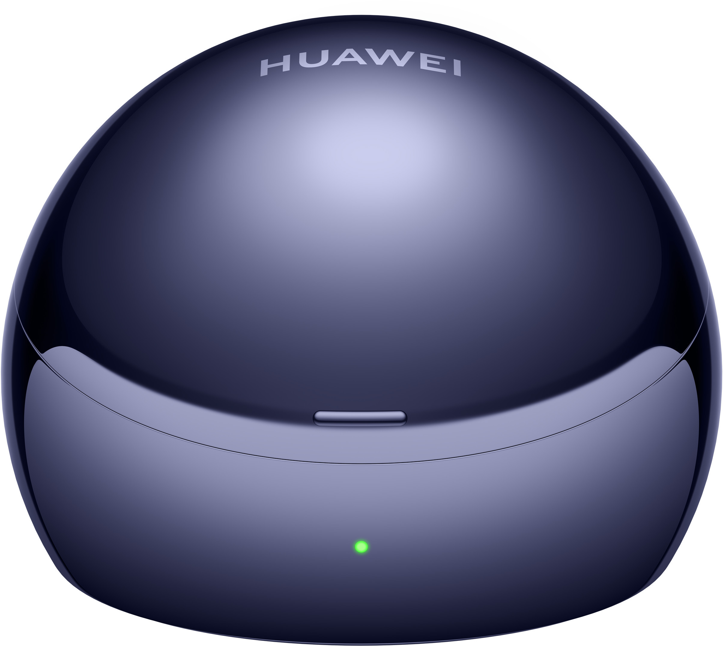 Ciemnoniebieskie etui ładujące Huawei z zielonym światłem.