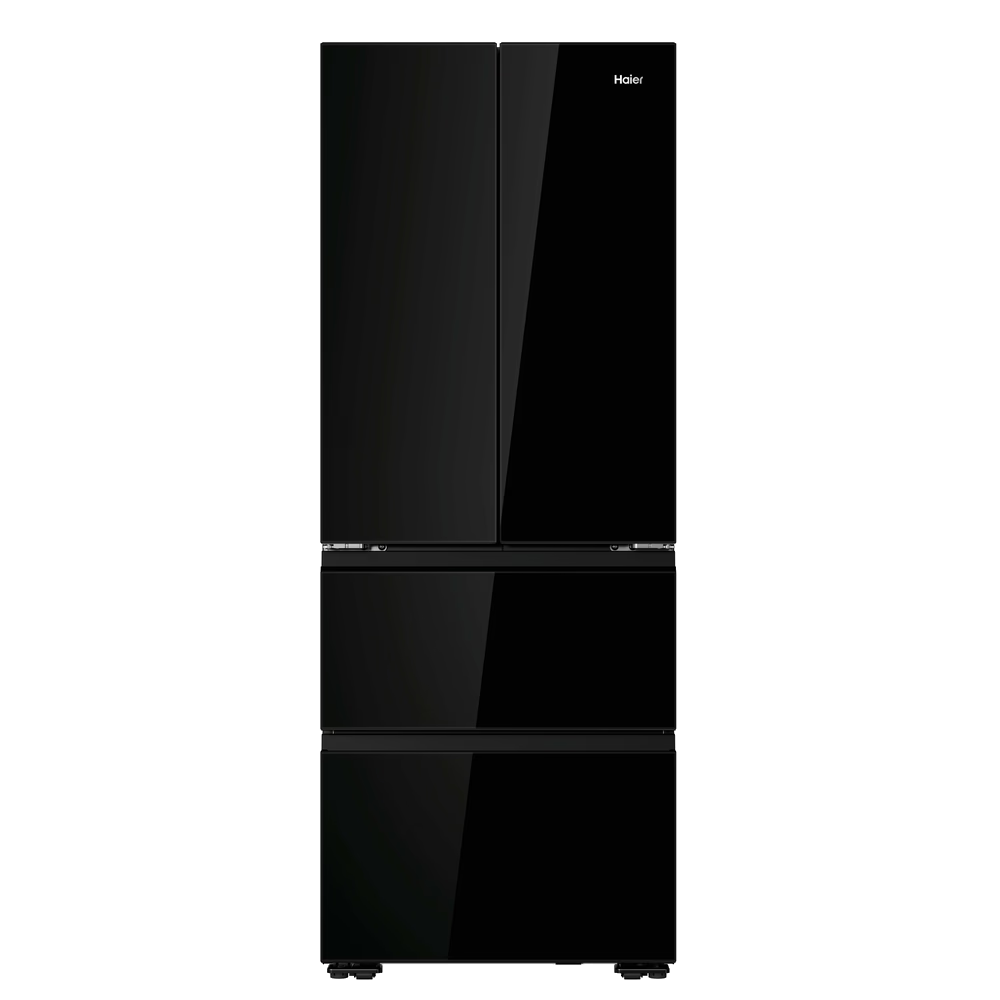 HAIER HFKR5718DNGB négyajtós hűtőszekrény, D, fekete