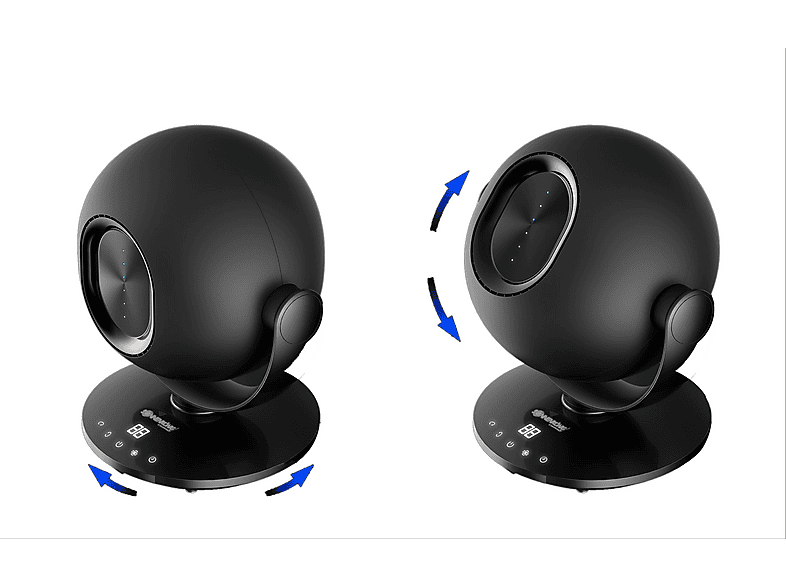 Sonnenkönig Viento Tischventilator Schwarz (26 Watt, mit Fernbedienung, 6 Geschwindigkeitsstufen, Timerfunktion 8 h) — Foto 4 von 5