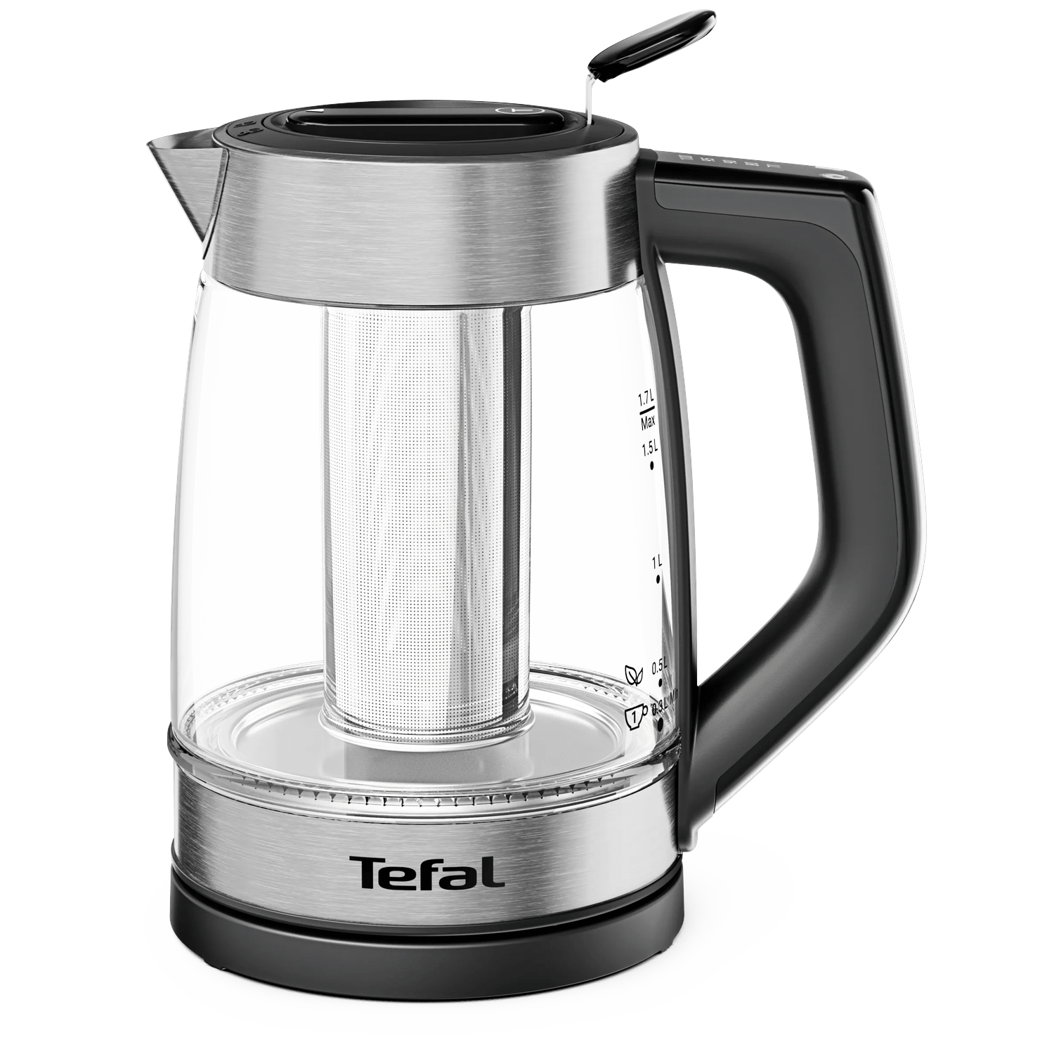 Tefal Element BJ760D - Waterkoker - 1.7 liter - Glas - RVS - 5 temperaturen - Warmhoudfunctie