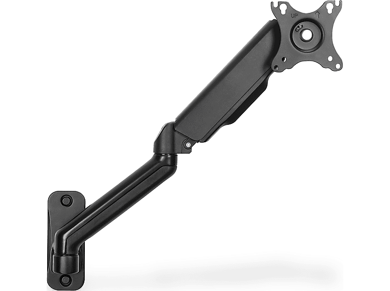 DIGITUS Universelle Monitor-Wandhalterung mit Gasdruckfeder und Schwenkarm, 32", 9 kg max, VESA: 75x75, 100x100, Schwarz; Universelle Monitor-Wandhalterung----Universelle Monitor-Wandhalterung — Foto 2 von 2