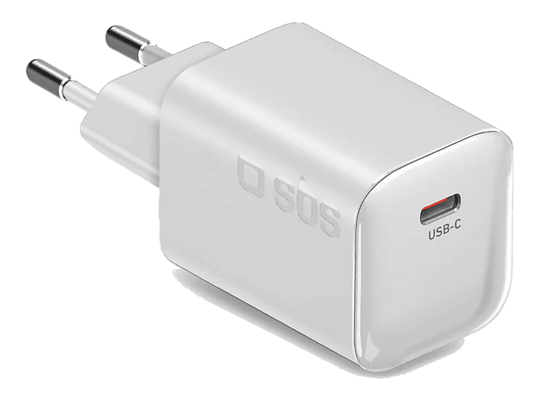 Ładowarka sieciowa SBS GaN USB-C PD 3.0 PPS 65W Biały
