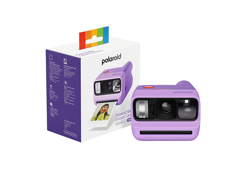 Polaroid Go Generation 3, Sofortbildkamera, Violett