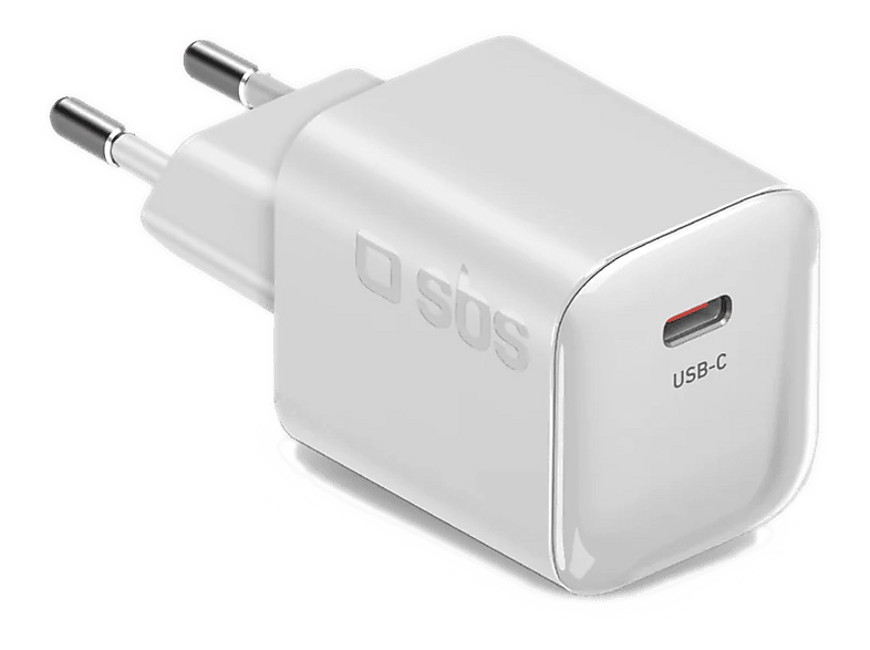 Ładowarka sieciowa SBS 20W GaN PD 3.0 USB-C Biały