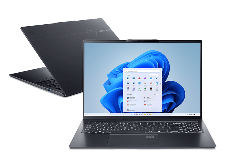 Laptop ACER Swift Go 16 AI SFG16-61 WUXGA+ OLED / AMD Ryzen™ 5 340 32 GB RAM 1 TB SSD Radeon™ 840M Windows 11 Home Szary