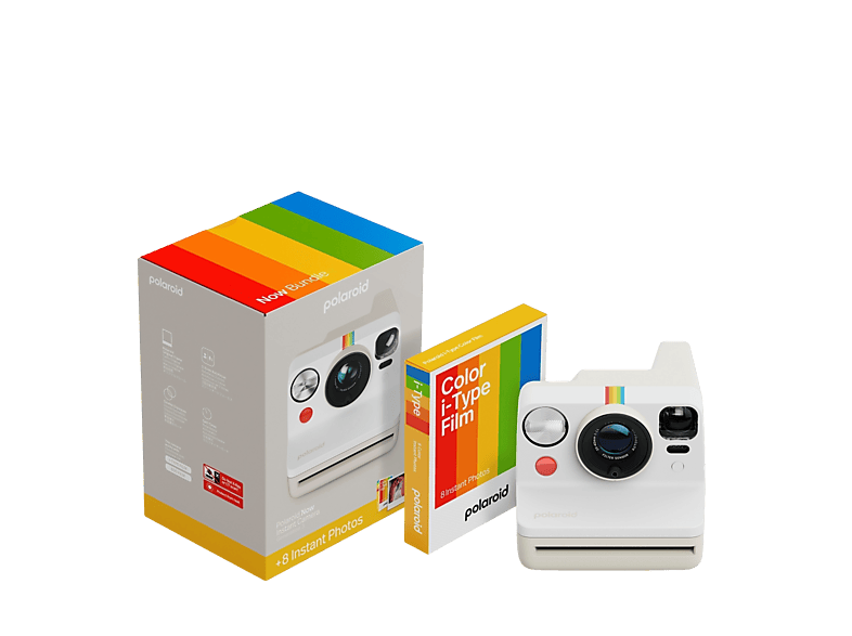 Polaroid Everything Box, Go Gen. 3 + 8 Farb-Sofortfilme, Sofortbildkamera Bundle, Weiß