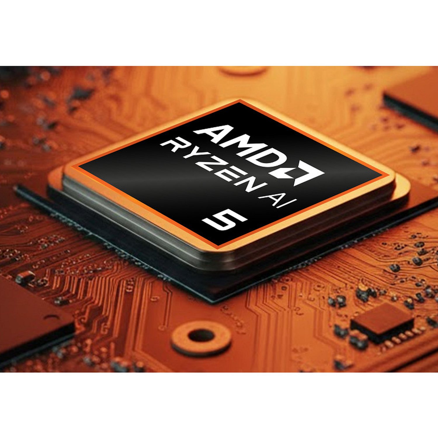 AMD Ryzen AI 5 processor op een printplaat