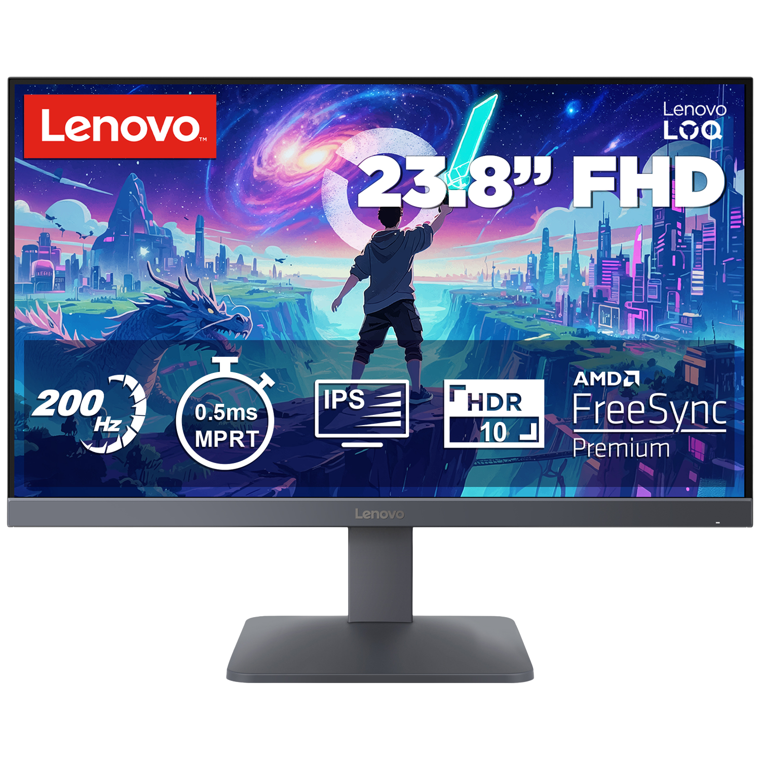 Lenovo Loq 24-10 23.8 Inch Full Hd 1920 X 1080 Pixels Ips (in-plane Switching)