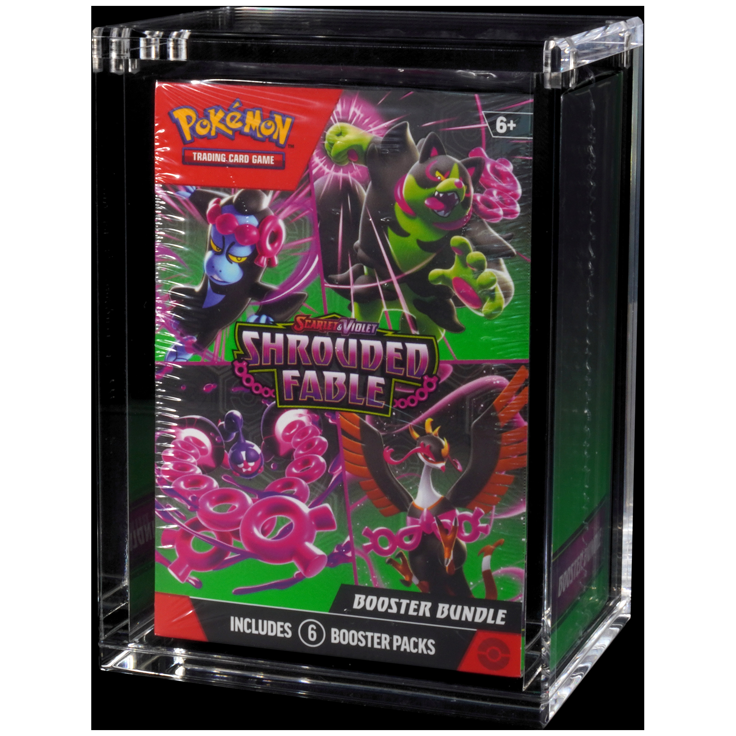 Pokemon "Shrouded Fable" kaartspel boosterbundel met 6 pakjes.