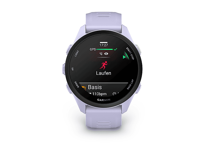 GARMIN Forerunner 70 Smartwatch Silikon, 20 mm, Cool Lavender/Schwarz