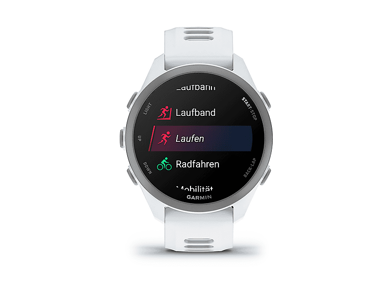 GARMIN Forerunner 170 Smartwatch Silikon, 20 mm, Steinweiss