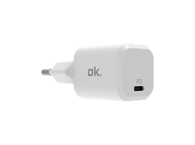 ok. OK-WC1020 Ladegerät, USB-C, 20W, PD, Weiß — Foto 2 von 2