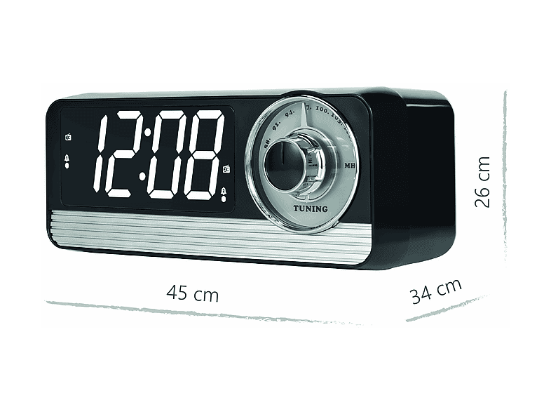 Silva-Schneider TR 1970D Retro Tischradio mit Nachtlicht; Uhrenradio — Foto 4 von 5