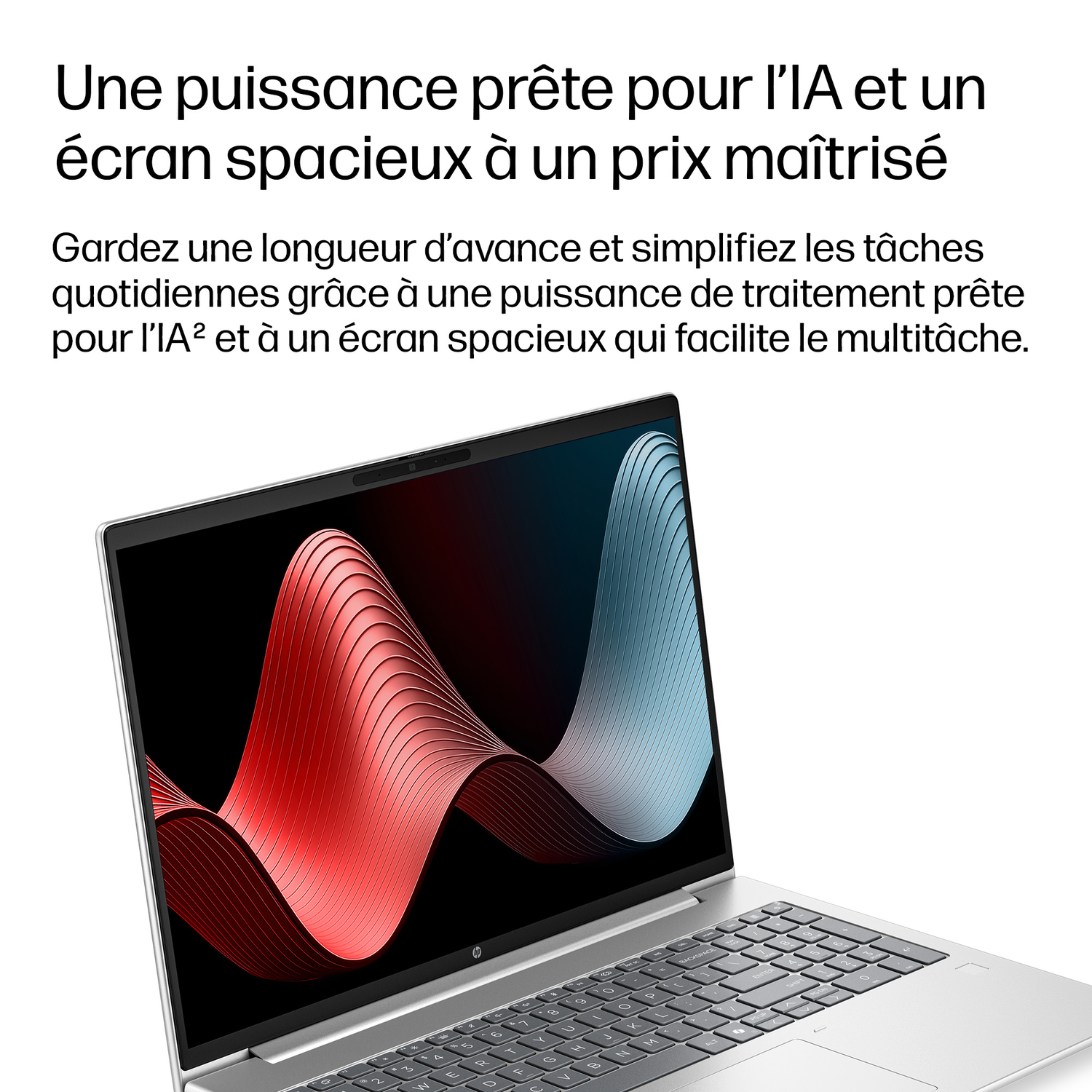Un ordinateur portable avec puissance IA et grand écran à prix abordable.