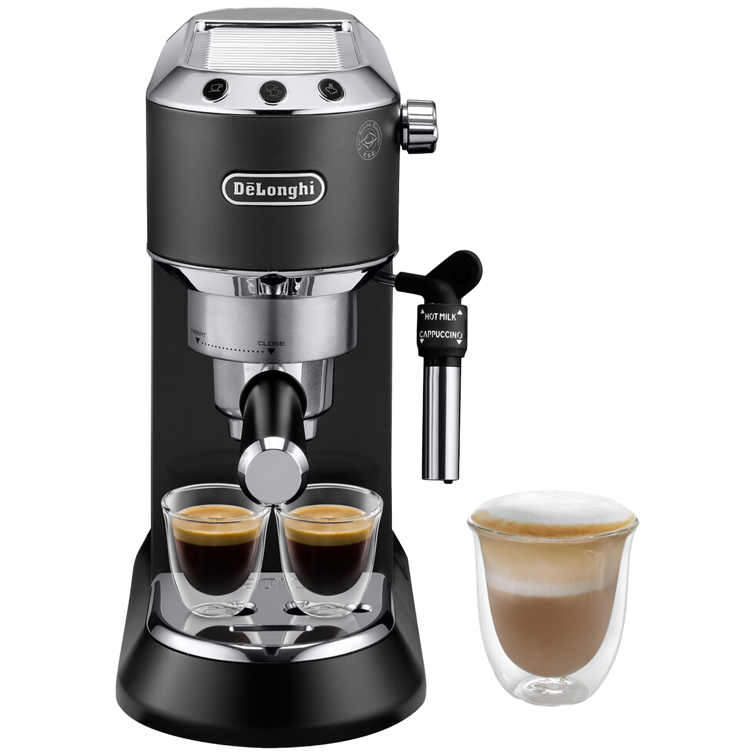 MediaMarkt De Longhi Dedica Pump Espresso Ec685.bk - Pistonmachine Zwart aanbieding