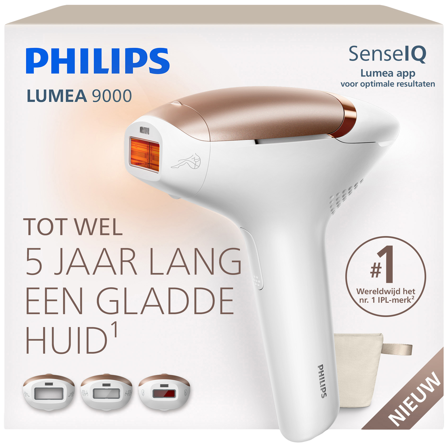 Philips Lumea Ipl 9000 Series Epileringsapparaat Wit/roségoud