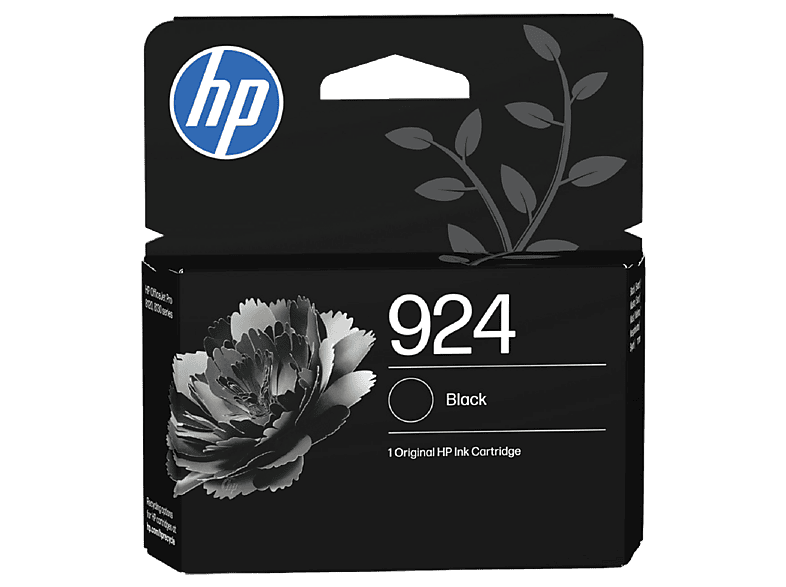 Cartucho de tinta - HP Original 924, Negro, Instant Ink, 4K0U6NE