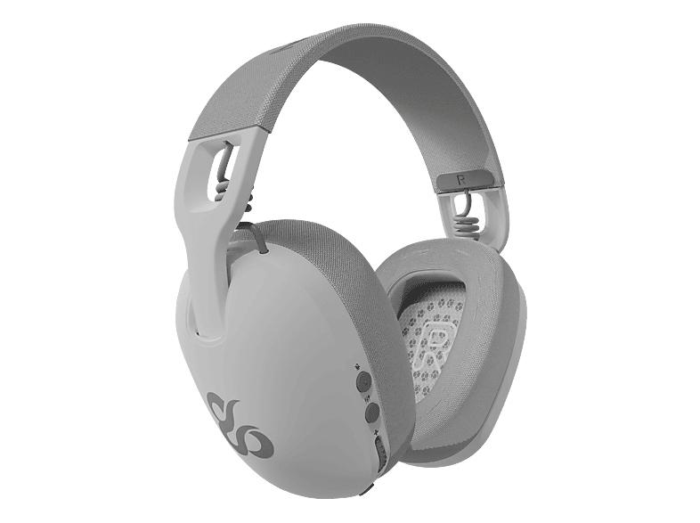 Auriculares gaming - Newskill Bael, Supraaurales, Bluetooth, Ultraligeros, 48h Autonomía, Micrófono, Blanco