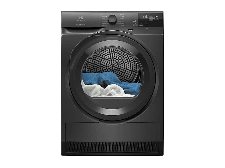 ASCIUGATRICE ELECTROLUX EW6H28B A pompa di calore, 8 kg, profondità 63,8 cm, 66 dB(A), Nero, Classe C