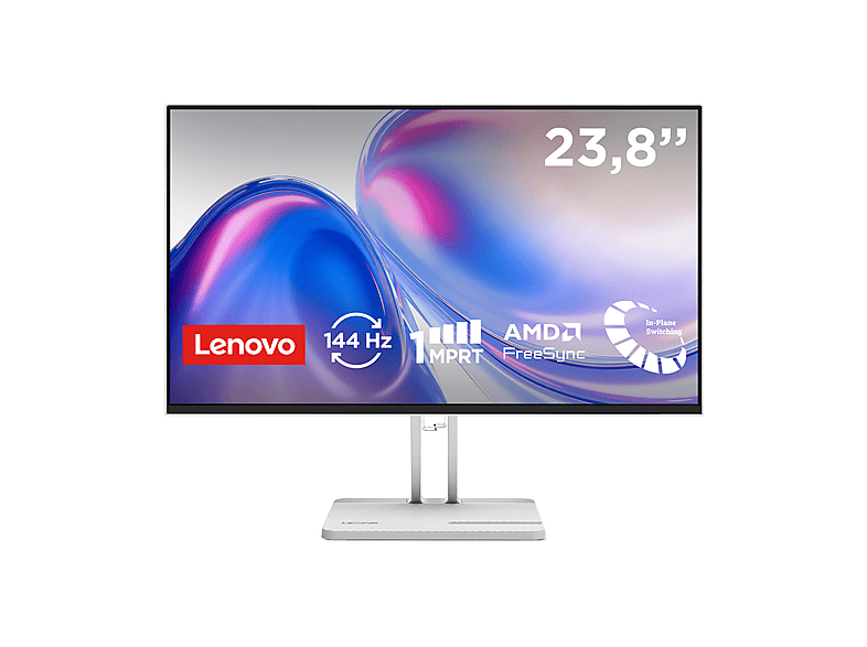 LENOVO L24-4C Monitor, 23,8 ", Full-HD, 1920 x 1080 Pixel, tempo di risposta 1 ms, refresh rate 144 Hz
