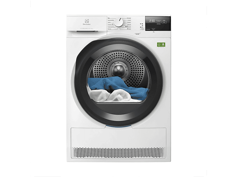 ASCIUGATRICE ELECTROLUX EW7HCH28A A pompa di calore, 8 kg, profondità 63,8 cm, 63 dB(A), Bianco, Classe