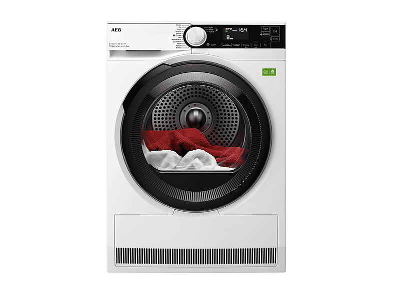 ASCIUGATRICE AEG TR8H38YA A pompa di calore, 8 kg, profondità 63,6 cm, 63 dB(A), Bianco, Classe
