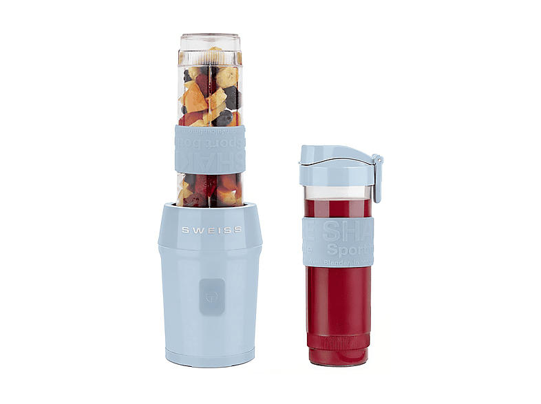 FRULLATORE H.KOENIG MOOV6, Potenza 300 W, Caraffa da 0.57 l, 1 velocità, Plastica, 4 lame in acciaio inossidabile, Blu Pastello