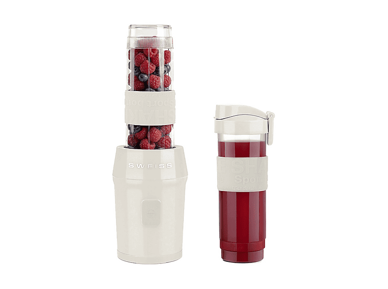 FRULLATORE H.KOENIG MOOV8, Potenza 300 W, Caraffa da 0.57 l, 1 velocità, Plastica, 4 lame in acciaio inossidabile, Beige
