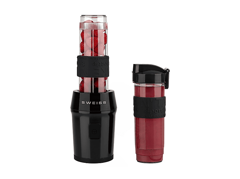 FRULLATORE H.KOENIG MOOV9, Potenza 300 W, Caraffa da 0.57 l, 1 velocità, Plastica, 4 lame in acciaio inossidabile, Nero