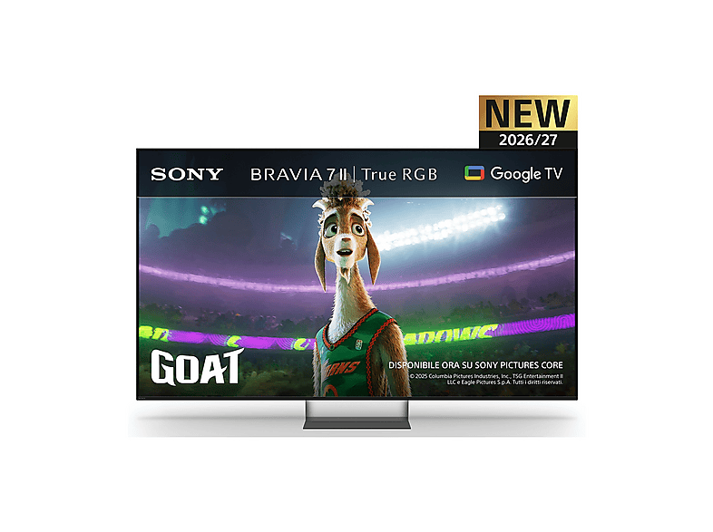 SONY 75 BRAVIA 7 II XR75M2 TV TRUE RGB, SMART TV, ", True Processore XR Processor con AI, Nero, Classe C